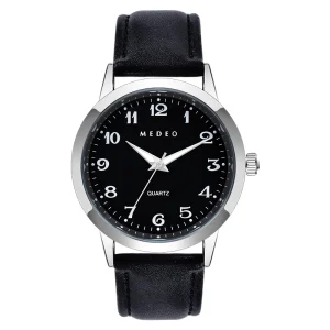 Automatic Quartz Watch for Men and Women Luminous 3ATM Business Style Alloy Case Leather Band for Students