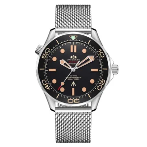 Automatic Self Wind Mechanical Stainless Steel Nylon Strap Luxury Men Watch