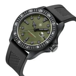 Automatic Stainless Steel Case PVD Black Mechanical Movement Men’s Sport Watch with Luminous Pointer Dial Limited Edition