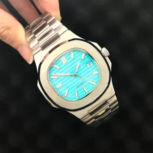 Automatic Stainless Steel Men’s Watch, 5 ATM, Square Case, Water Resistant, Seiko Movement, Analog Dial
