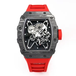 Automatic Watch Carbon Fiber Black Skeleton Dial Men’s Mechanical Watch