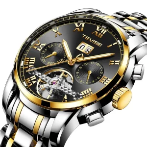 Automatic Watch Fashion Business Sports Watches 43mm Dial Stainless Steel Strap Rest Mechanical Movement Leisure Wristwatch