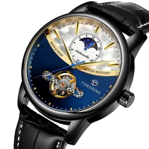 Automatic Watch, Water Resistant, Moon Phase, Men’s Watch
