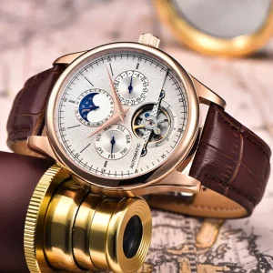 Automatic Watches Men Waterproof Wristwatch Luxury Gold Stainless Steel Male Watch Relogio Masculino