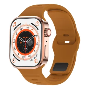 B02 IP68 Waterproof Fitness Tracker Smart Watch with Health Monitor Compass AMOLED Display Square Metal Case BT Calling