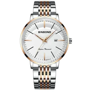 B30 2 Business Large Dial Ultra Thin Calendar Timing Simple 3 Pointer Waterproof Wrist Quartz Watch Luxury for Men