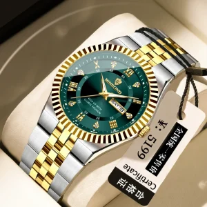 B5353 Luxury Elegant Watch for Women Waterproof Luminous Calendar Ladies Watch Stainless Steel Quartz Women’s Watches Girl