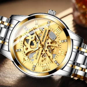 B6020 6020 Fashion Original Chronograph Waterproof Stainless Steel Men’s Automatic Watches Casual Luminous Wristwatch