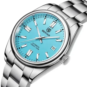 BENYAR 5185 Luxury Men Mechanical Wristwatches 10Bar Waterproof Automatic Watch Stainless Steel Sports Diving Watch for Men