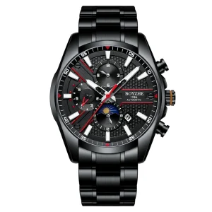 BOYZHE Luxury Business Sport Men’s Automatic Mechanical Watches Luxury Wrist Watch With Tourbillion