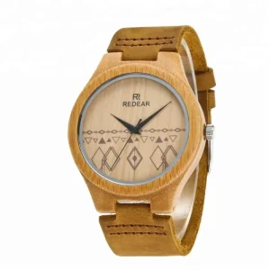 Bamboo Custom Logo Japan Movt Quartz Wood Men Watch