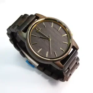 Bamboo Wood Watch Quartz Custom Men MIYOTA Round Analog Mineria Glass 20cm Wooden Timepiece Mens Montre En Bois with Your Logo