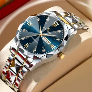 Band Designers Glass Fashion Watches Waterproof Luminous Business Luxury Quartz Wrist Men Watch
