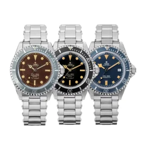 Black Automatic Mechanical Diver Watch 20mm Pointer Stainless Steel PT5000 Movement Sapphire Glass Luminous