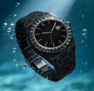 Black Moissanite Diamond Watch Custom Moissanite Watch Diamond Watch Mechanical Watches for Men Watch Montre En Moissanite