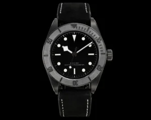 Black the Bay Black Warrior Back Hollow Out Waterproof Men’s Automatic Mechanical Watch