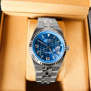 Blue Sapphire Crystal 50m Waterproof Luminous Men Automatic Mechanical Wristwatch