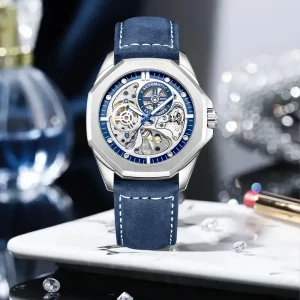 Brand Men’s High Quality 41mm Diver Smart Watch 20mm Hollow Mechanical Glass Crown Hip Hop Style ETA Quality Assured