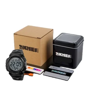 Brand Registered in 200+ Countries SKMEI 1258 Fashionable Luxury Men’s Waterproof Digital Watches Reloj Para Hombre