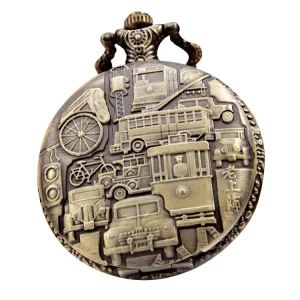 Bronze Necklace Chain Pocket Watch
