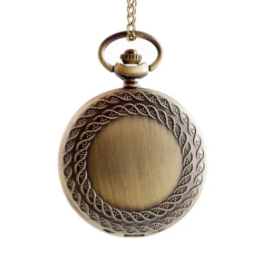 Bronze Quartz Pocket Watch Vintage Retro