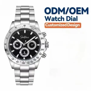 Brushed All Steel Multi Function Mechanical Watch Weekly Feature Display