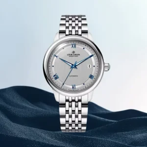 Business Casual Automatic Mechanical Water Resistant Luxury Simple Coin Style Charm Stainless Steel Alloy 40mm Pointer Watch