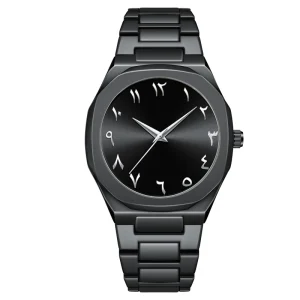 Business Fashion Antique Luxury Quartz Watch 43mm Alloy Pointer Dial Waterproof Men’s Watch
