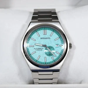 Business Fashion Stainless Steel Blue Men’s Automatic Mechanical Watch Pointer Night Lighting Water Resistant Classic Design