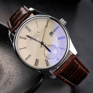Business Luxury Men Women Watches Date Alloy Case Waterproof Quartz Watch