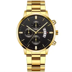Business Men’s Watch Luxury Dial Men’s Leisure Quartz Watch Fashion Wristwatch