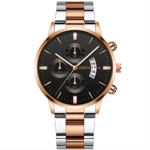 Business Men’s Watch Luxury Dial Men’s Leisure Quartz Watch Fashion Wristwatch