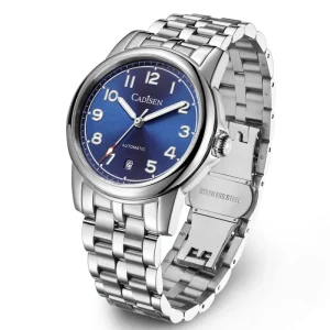 Business Sport Stainless Steel Men’s Watch 12mm Case Thickness Waterproof Mechanical Seiko Movement Luxury Design