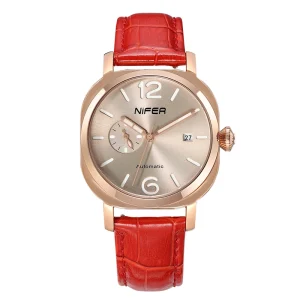 Business Style Mechanical Watch for Men Classic Mechanical Watch with Luminous Dial Waterproof Band Comfortable Wristwatch