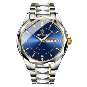 Business Style Waterproof Luminous Date Watch for Men and Women Couple