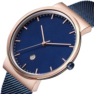 Business Waterproof Chronograph Watch Manufacturer Luxury Men’s Stainless Steel Quartz Wrist Watch