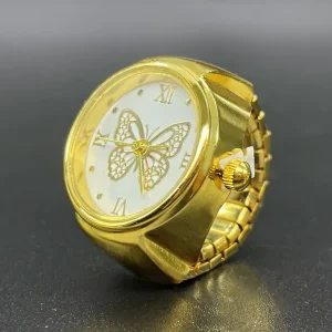 Butterfly Watch Couple Finger Decoration Men’s and Women’s Quartz Finger Watch