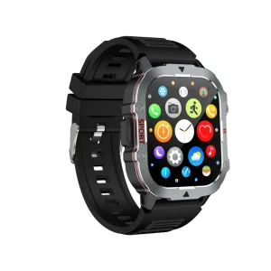 C30Pro C40pro Flashlight Full Touch Screen BT Call Sleep Fitness Heart Rate Tracking Waterproof Sports Smartwatch for Men