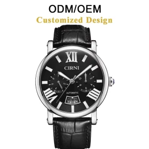 CIRNI Sport Mechanical Automatic Watch Men’s Stainless Steel Case 42mm Sapphire Crystal Dial 5BAR Water Resistant Analog
