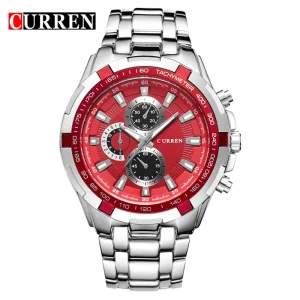 CURREN 8023 Watches Men Quartz Steel Analog Waterproof Relogio Masculino Male Watches Men Sports Watch