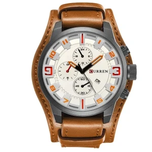 CURREN 8225 Quartz Luxury Men Watch Mens Watches Top Leather Male Clock Relogio Masculino