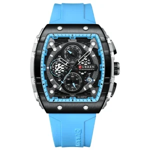 CURREN 8442 Watch for Men Fashion Sports Men’s Quartz Watch with Waterproof Luminous Hands Date Chronograph Wristwatch