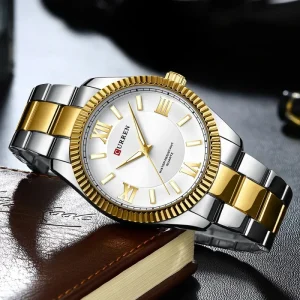 CURREN 8453 Fashion Quartz Business Watch Luxury Hardlex Waterproof Feminino Relojes Stainless Steel Watches for Men