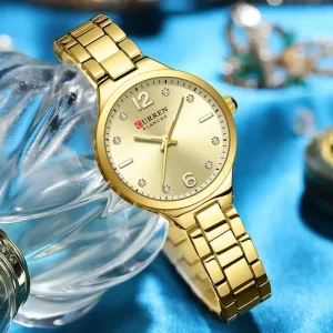 CURREN 9105 Elegant Fashion Watch for Women Simple Quartz Waterproof Ladies Wristwatch