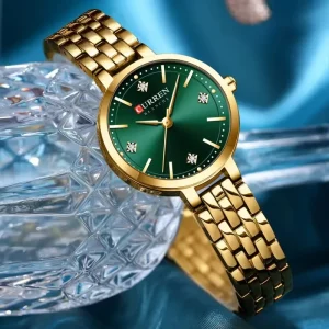 CURREN 9106 Women’s Watches Trend Stainless Steel Diamonds Simple Dial Top Brands Waterproof Quartz Luxury Ladies Wrist Watches