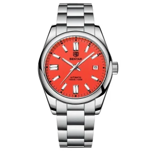 Calendar Illuminated Pointer Indicating 100M Waterproof Automatic Hollow Mechanical Movement Watch for Men