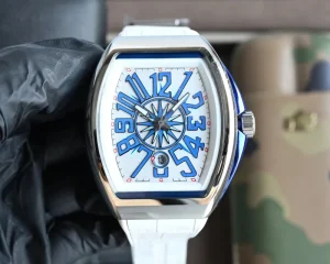 Calendar Stainless Steel Case Sapphire Crystal White Genuine Leather Strap Men’s Business Watch
