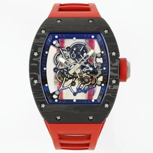 Carbon Fiber Case Mechanical Luxury Sapphire Crystal Skeleton Men’s Business Water Resistant Sports Watch