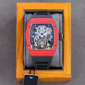 Carbon Fiber Craftsmanship 17-01 Tonneau Mechanical Designer Automatic Mechanical Business Watch