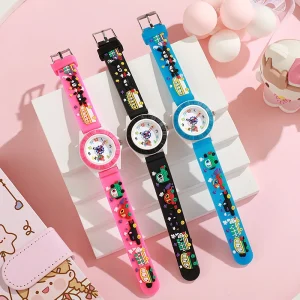 Cartoon Bus Picture Watch Plastic Cute Car Children’s Festival Gift Quartz Watch